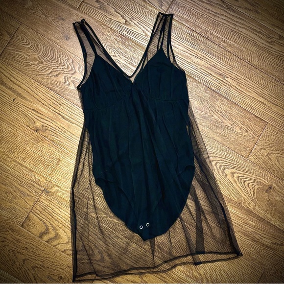 Guess tulle babydoll bodysuit - Picture 1 of 10